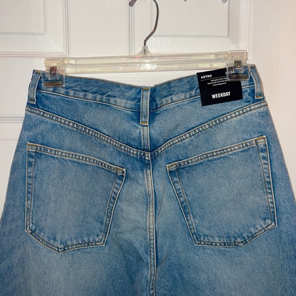 THE WEEKDAY ASTRO LOOSE BAGGY JEANS (UNISEX) (COLOR: BLUE DELIGHT) - Picture 5 of 6